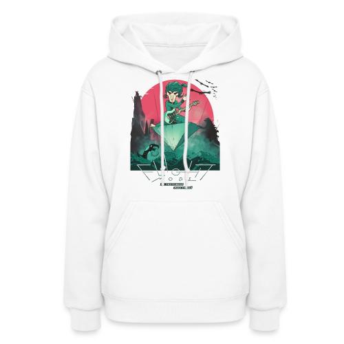 Mr. Fastfinger Flight Mode (WH) - Women's Hoodie