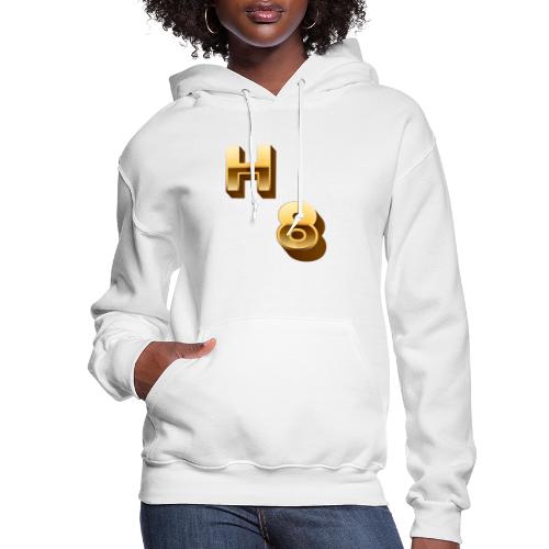 H 8 Letter & Number logo design - Women's Hoodie