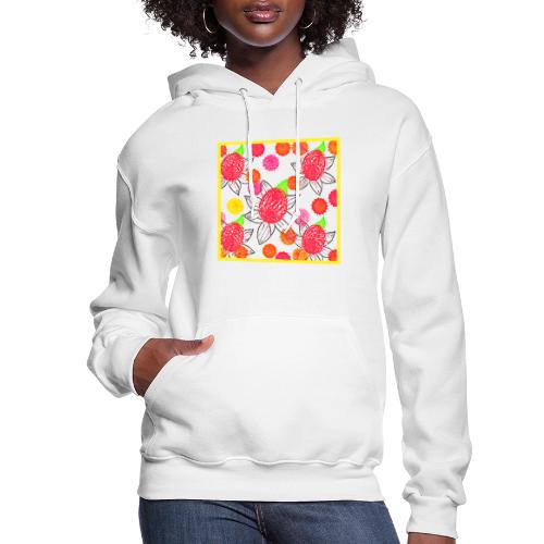 Floral Elegance Symphony Pattern - Women's Hoodie