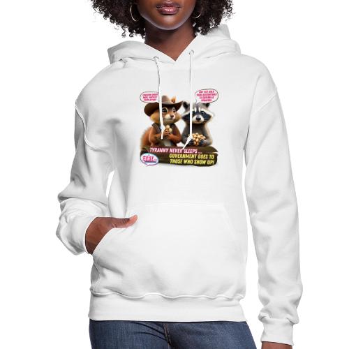 Freedom Squirrel and Raccoon - Women's Hoodie