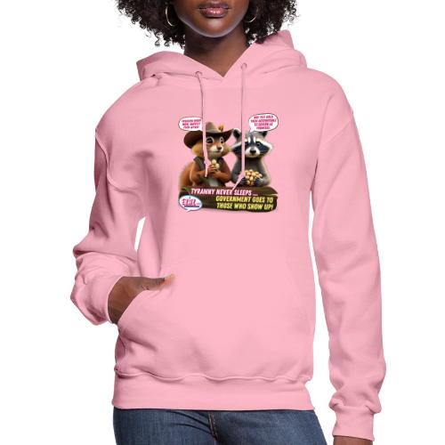 Freedom Squirrel and Raccoon - Women's Hoodie