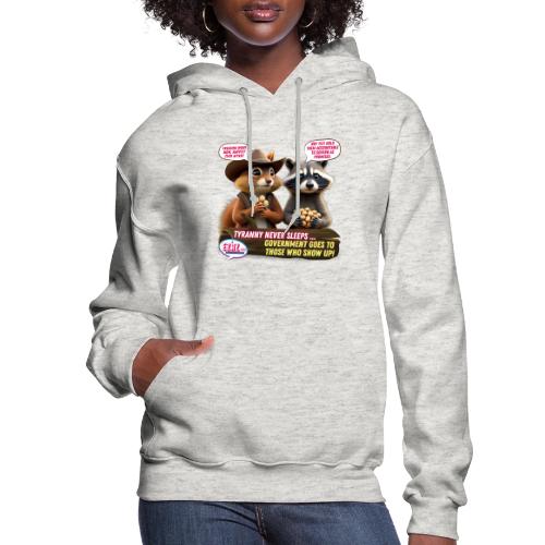 Freedom Squirrel and Raccoon - Women's Hoodie