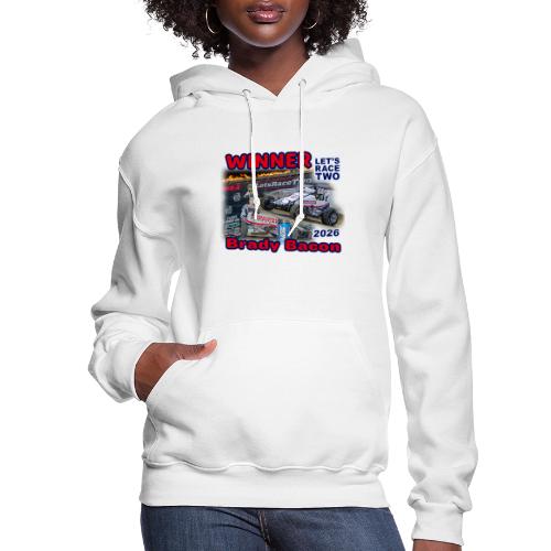 Brady Bacon #LetsRaceTwo Winner - Women's Hoodie