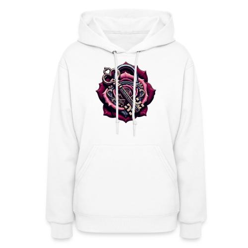 You Hold the Key to My Heart Rose Lock T-Shirt - Women's Hoodie