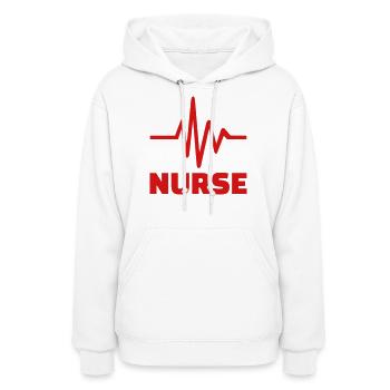 Nurse - Women's Hoodie - white - Front - Camila (177cm)