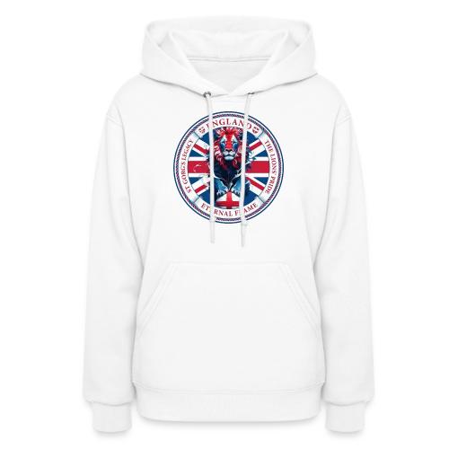 England Lion Emblem T Shirt, Flag Pride Gift - Women's Hoodie