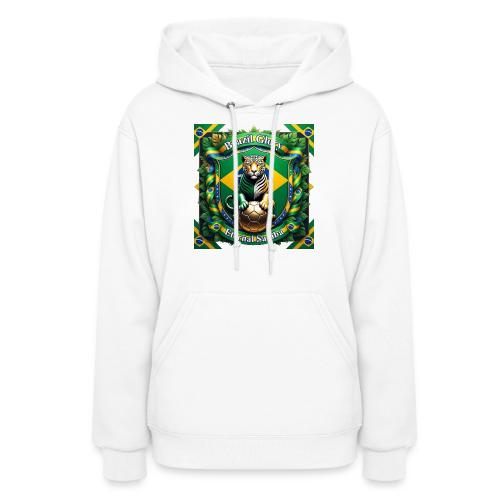 Brazil Jaguar Glory T-Shirt, Flag Pride Badge Gift - Women's Hoodie