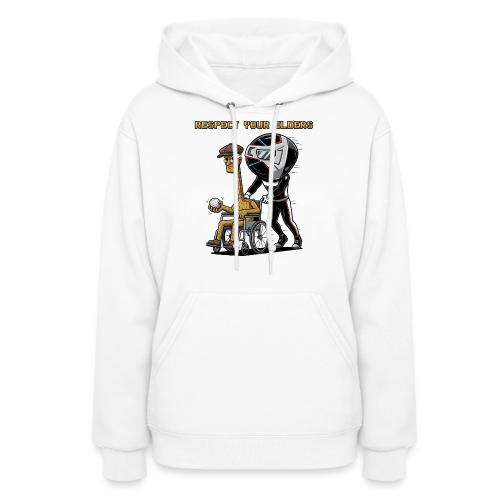 Respect Your Elders Design Golf Humor T-Shirt - Women's Hoodie