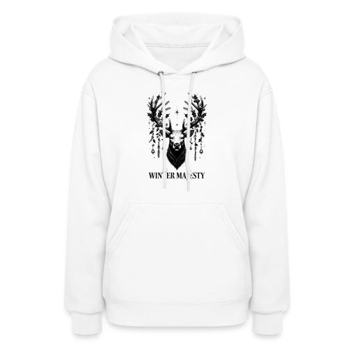 Majestic Reindeer T-Shirt, Poster, & Mug - Women's Hoodie