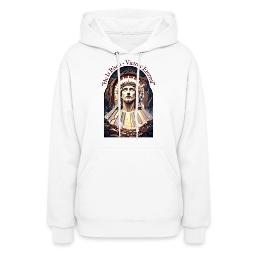 Easter He Is Risen Face of Christ T Shirt, Gift - Women's Hoodie