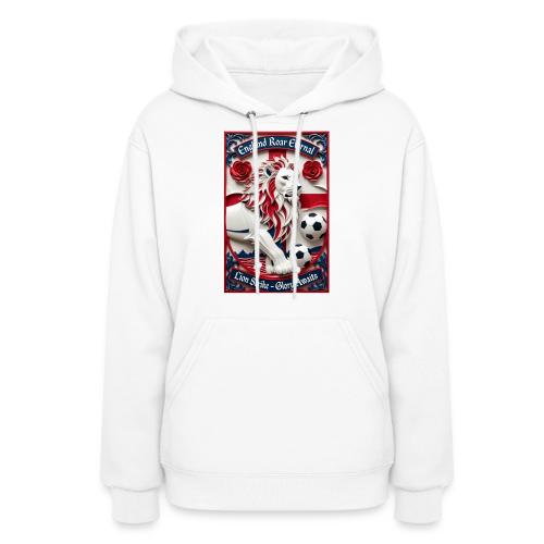England Lion Soccer T Shirt, Football Pride Gift - Women's Hoodie