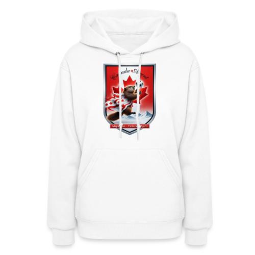 Canada Beaver Ascent T-Shirt, Canadian Pride Gift - Women's Hoodie