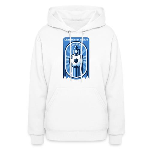 Manchester is Blue Soccer City T Shirt, Apparel - Women's Hoodie
