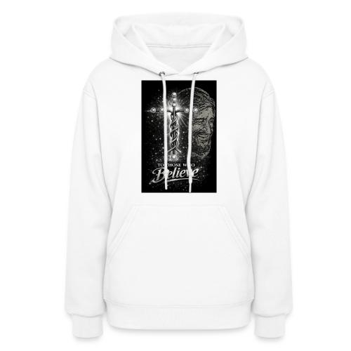 Rare Portrait of Jesus Smiling shows Love for All. - Women's Hoodie