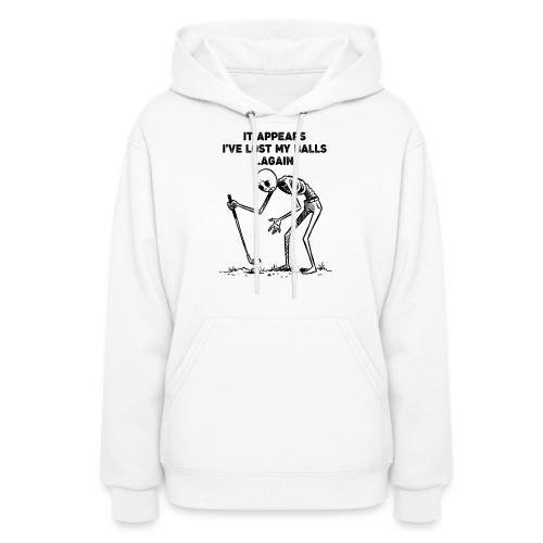 Unisex Golf Skeleton T-Shirt Funny Lost My Balls - Women's Hoodie