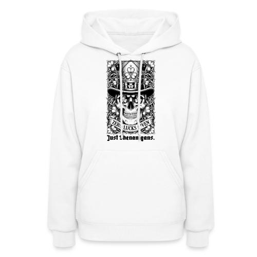 Salty Shamrock Skull T-Shirt - Women's Hoodie