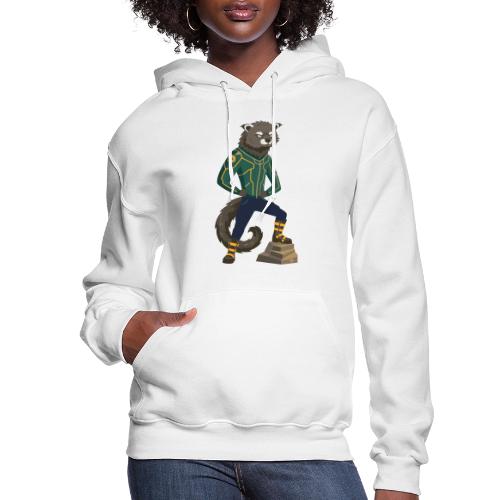 Raccoon Ranger in Neon Armor - Women's Hoodie