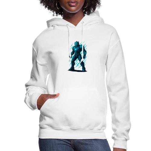 Futuristic Armored Superhero Warrior Art - Women's Hoodie