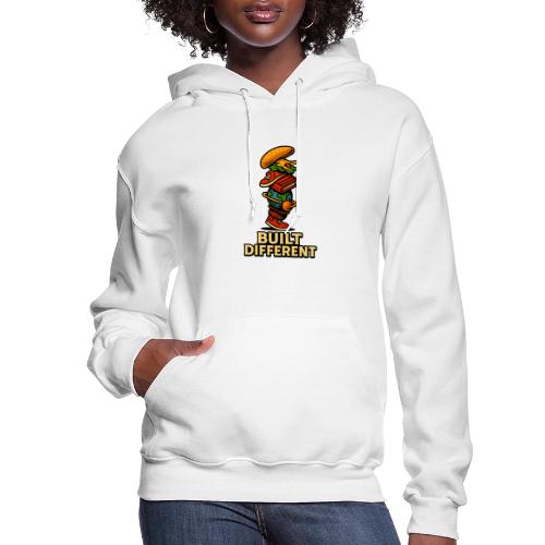 Built Different Creative Fun Graphic Design - Women's Hoodie