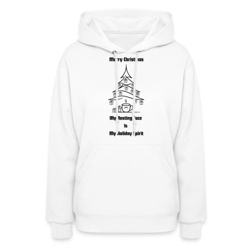 My Resting Face Is My Christmas Spirit T-Shirt - Women's Hoodie