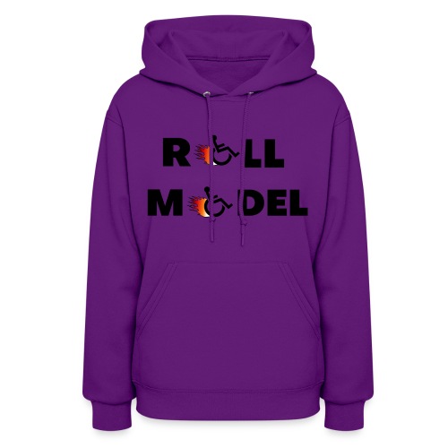 Roll model in a wheelchair, for wheelchair users - Women's Hoodie