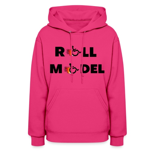 Roll model in a wheelchair, for wheelchair users - Women's Hoodie