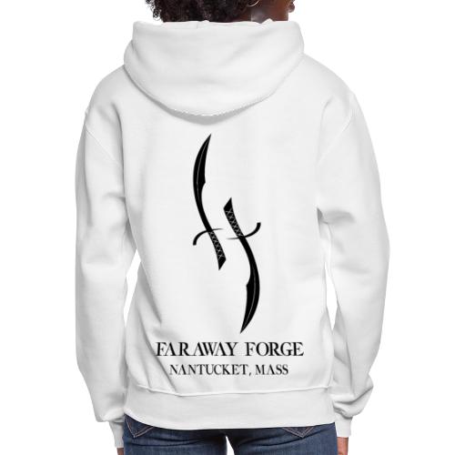 Faraway Forge BIG logo - White - Women's Hoodie
