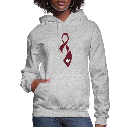 TB Multiple Myeloma Cancer Awareness Ribbon - Women's Hoodie