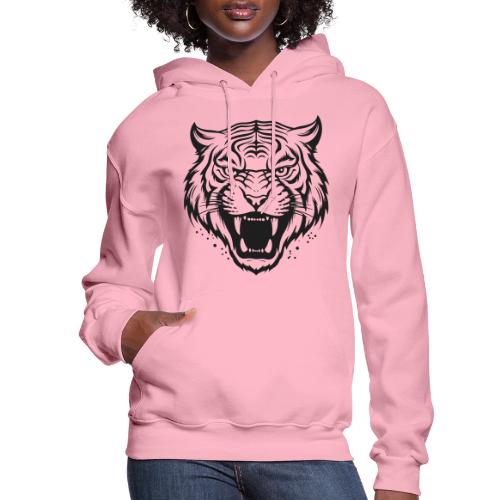 Wild Tiger Fashion, the fury of the feline tiger. - Women's Hoodie