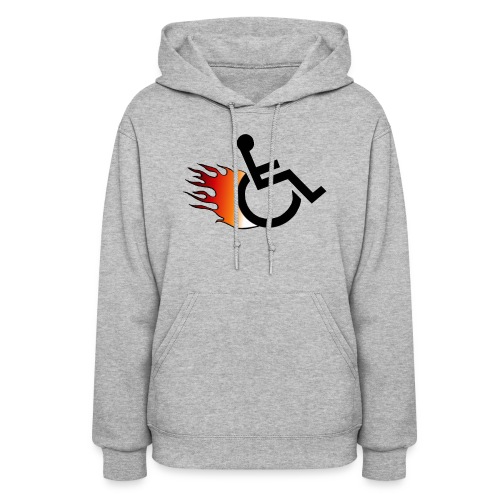 Wheelchair user is doing with flames - Women's Hoodie