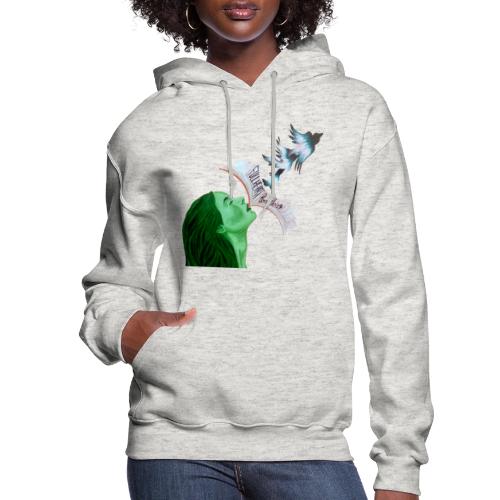Full Heart Free Voice Cover Art Cut Out - Women's Hoodie