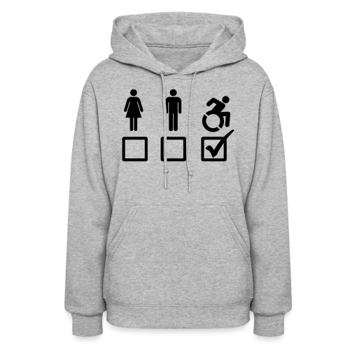 A wheelchair user is also suitable - Women's Hoodie