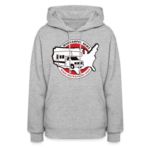 Workamper News Official Logo with Website URL - Women's Hoodie