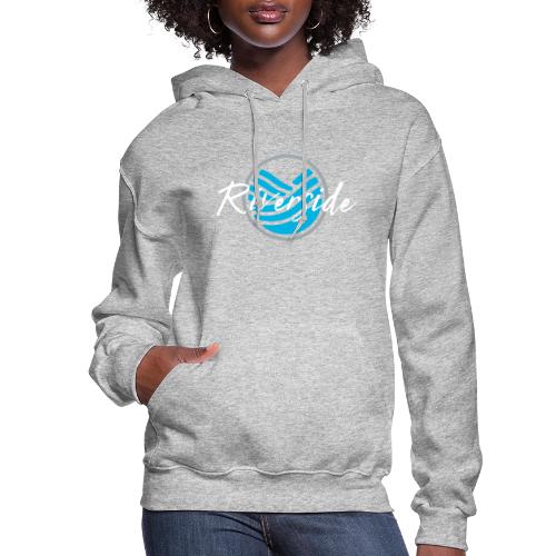 Riverside shirt logo white text - Women's Hoodie