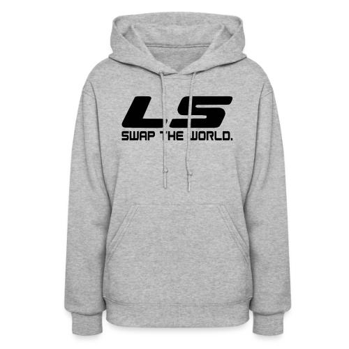 LS Swap The WORLD (Back and Front) - Women's Hoodie