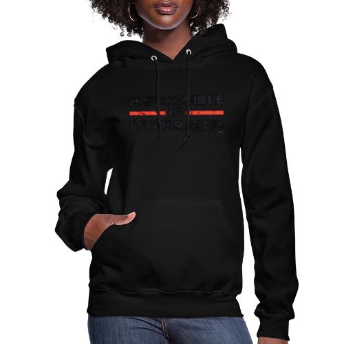 Impossible Is Overrated Retro - Women's Hoodie