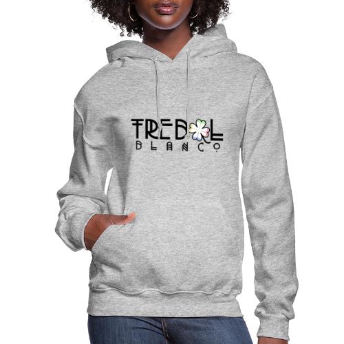 TB Stacked Logo with Classic clover with color - Women's Hoodie