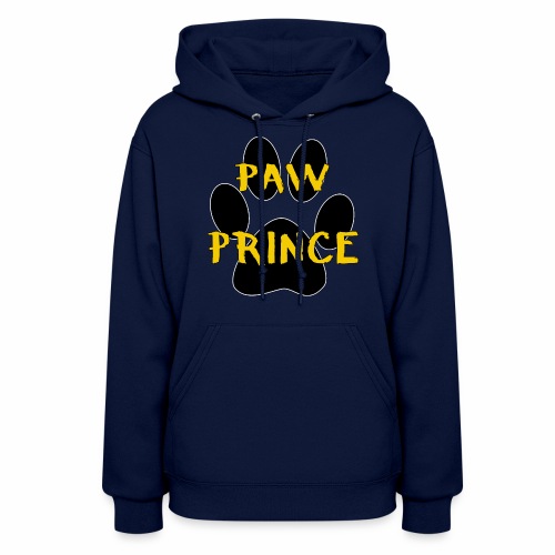 Paw Prince Funny Pet Footprint Animal Lover Pun - Women's Hoodie