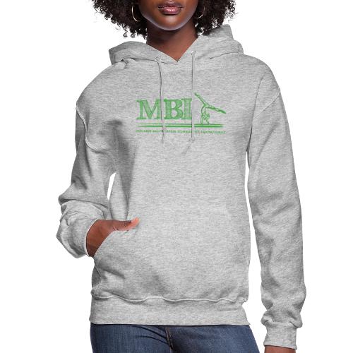 Green MBI sketch logo - Women's Hoodie