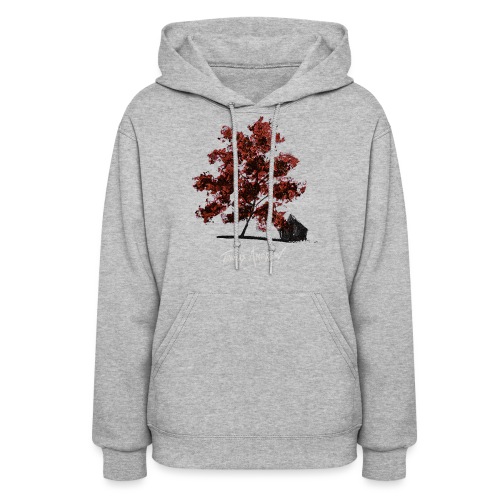 Red Tree design3PNG - Women's Hoodie
