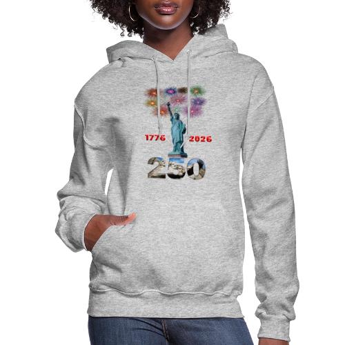 1776 - 2026 | 250 Years USA | Fireworks - Women's Hoodie