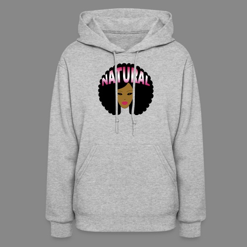 Natural Afro (Pink) - Women's Hoodie