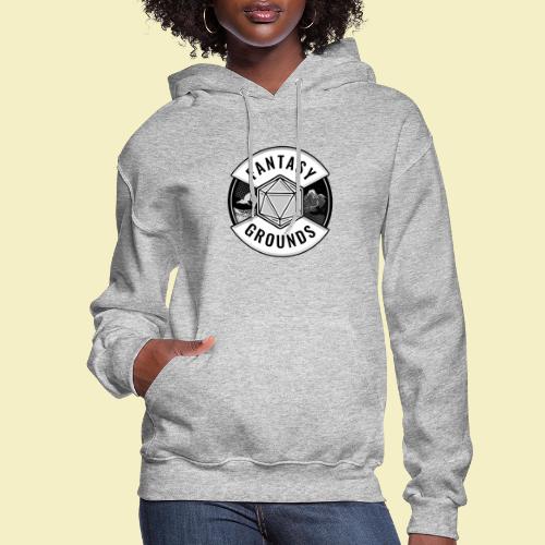 Fantasy Grounds Logo in Black and White - Women's Hoodie