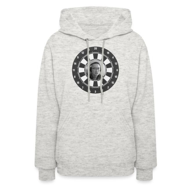 Producer Jay on Dartboard with Fusco Show back