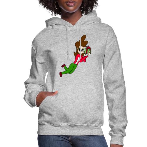 Coll Holding a Present - Women's Hoodie