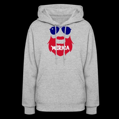Bearded 'Merica - Women's Hoodie