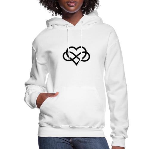 Infinity Heart (black) - Women's Hoodie