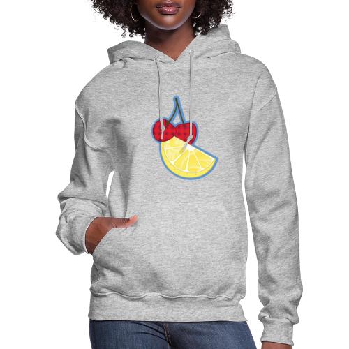 Cherry Lemon Duo Fruit Design - Women's Hoodie