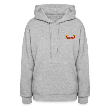 Harry Potter Bannière Gryffondor Motif De Broderie - Molleton à capuche pour femmes - gris chiné - Devant - Camila (177cm)