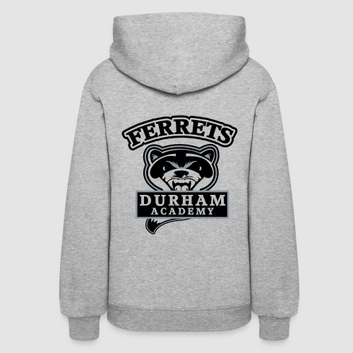 durham academy ferrets logo black - Women's Hoodie